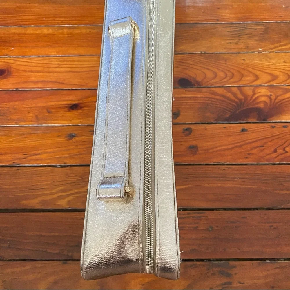🧩 3/$20 Lancôme Large Square Cosmetic Bag Gold